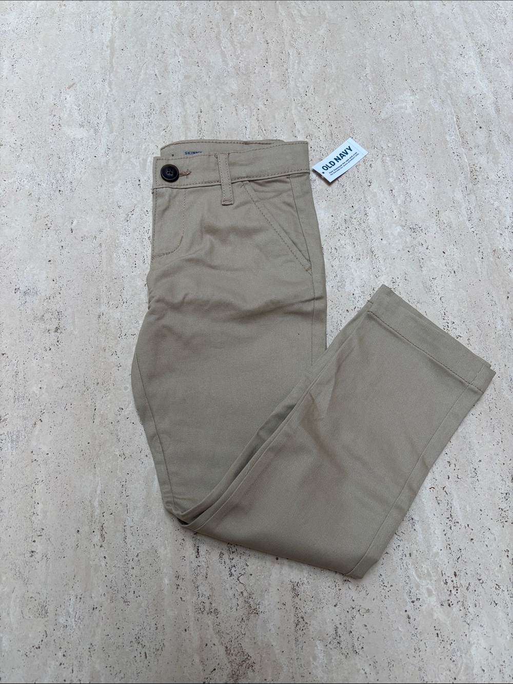 Old Navy Khaki Skinny-Leg Stretch Chinos